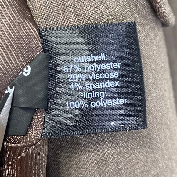 The Limited Womens Chocolate Brown Blazer Sz 2 Single Button Career Work Wear - Picture 6 of 7